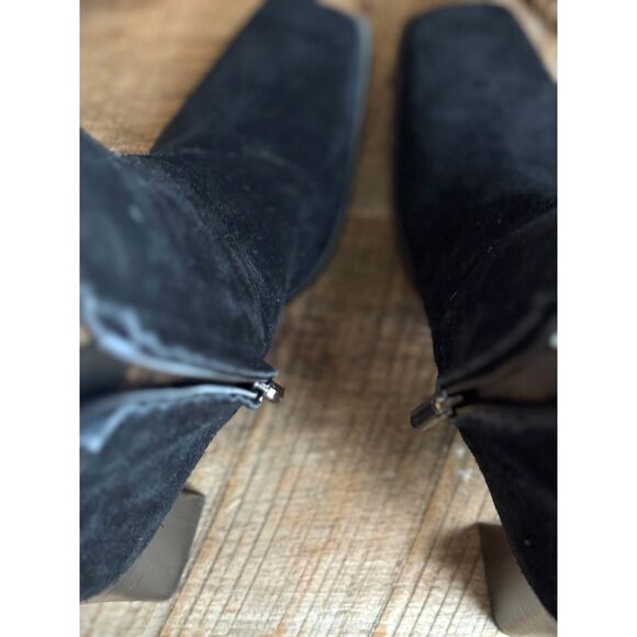 Sam Edelman Black Suede Block Heel - Picture 5 of 10